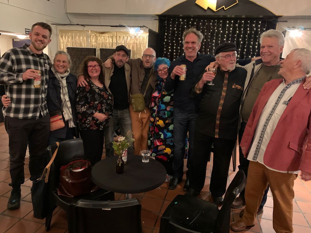 Terry Bell at the launch of A Hat, a Kayak and Dreams of Dar