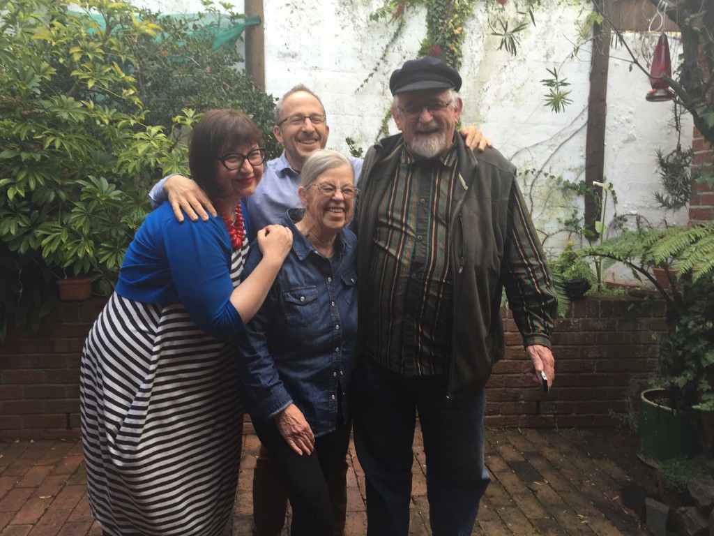 Terry Bell holding a Princeton University Grandpa mug